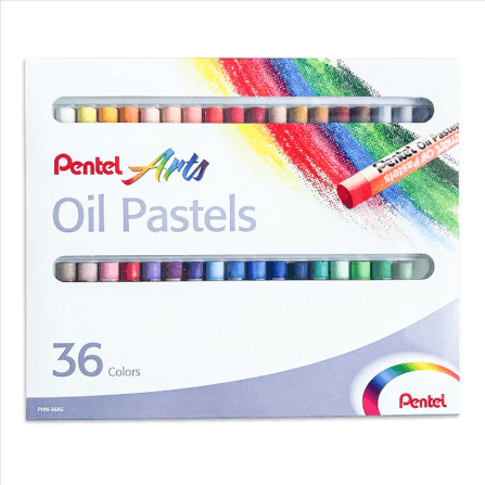 สีชอล์คผสมเทียน Pentel 36 สี_1